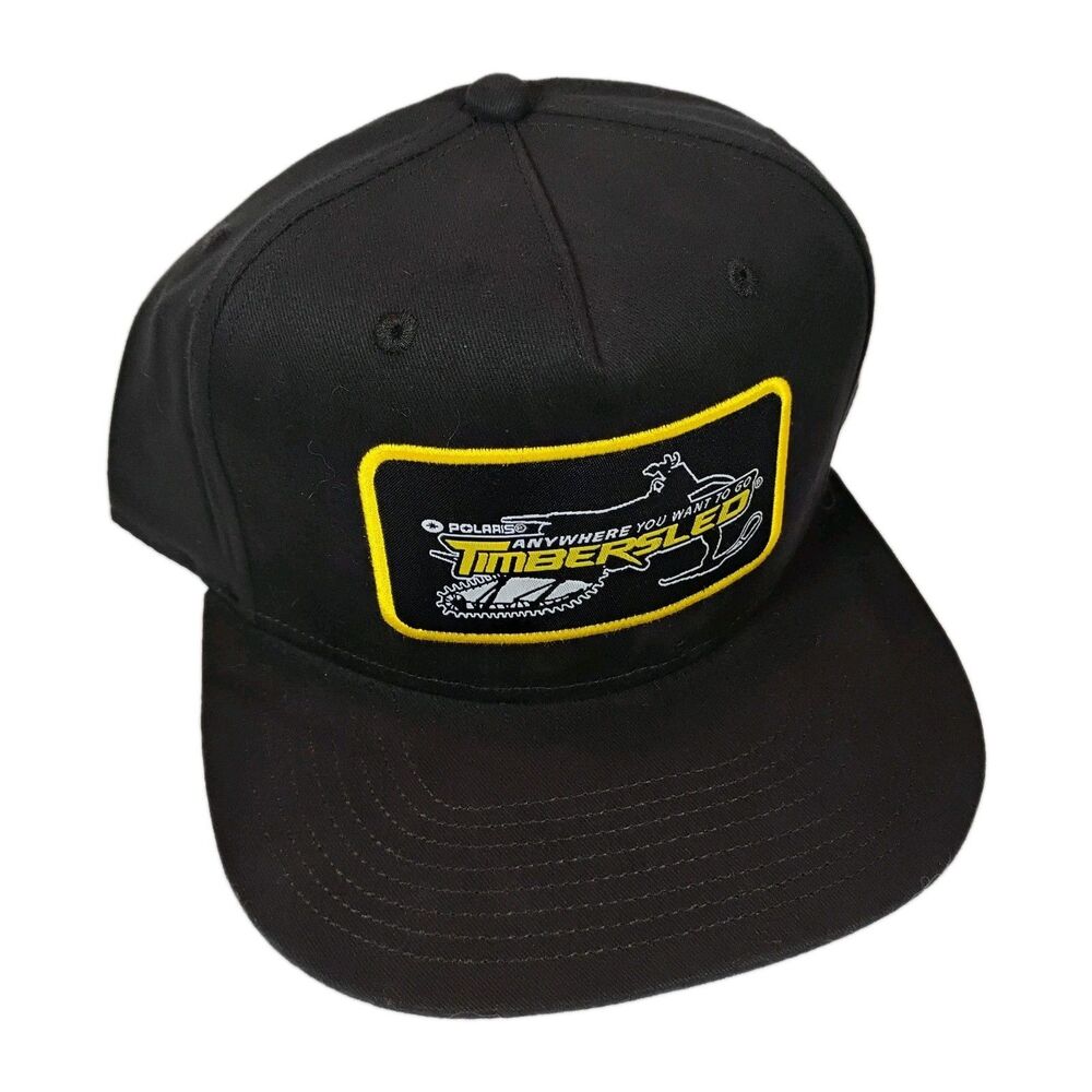 Polaris Timbersled Snowmachine Ball Cap Flat Bill Hat New Old Stock- Snowmobile